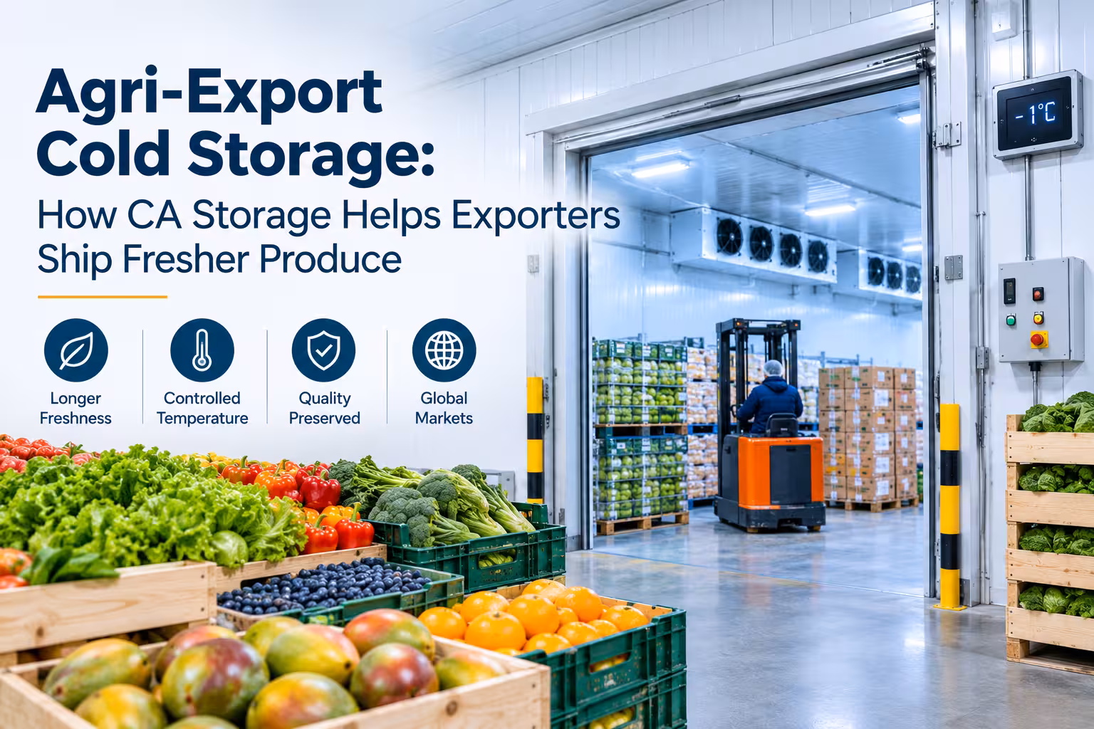 Agri-Export Cold Storage: How CA Storage Helps Exporters Ship Fresher Produce